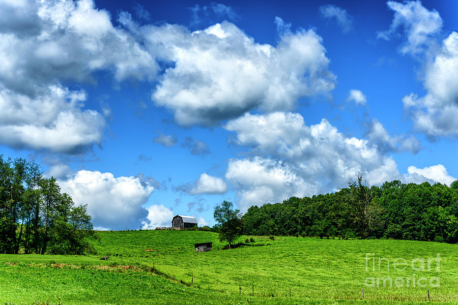 Pasture Barn and Sky Photograph by Thomas R Fletcher