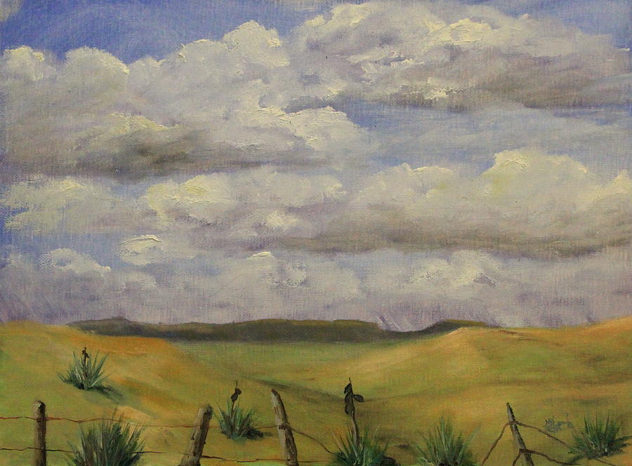 Pasture Painting by Joi Electa