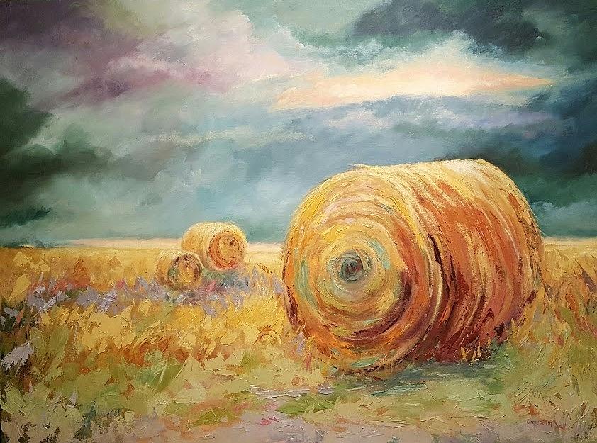 Pasture Ornament Painting by Ginger Concepcion