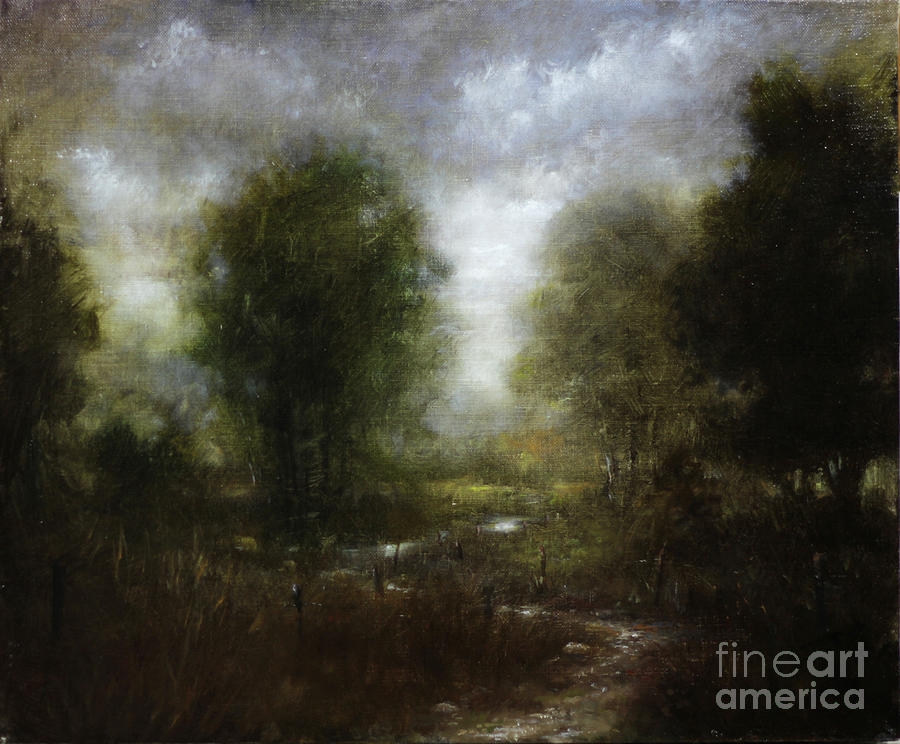 Impressionism Painting - PASTURE STREAM no.3 by Lawrence Preston