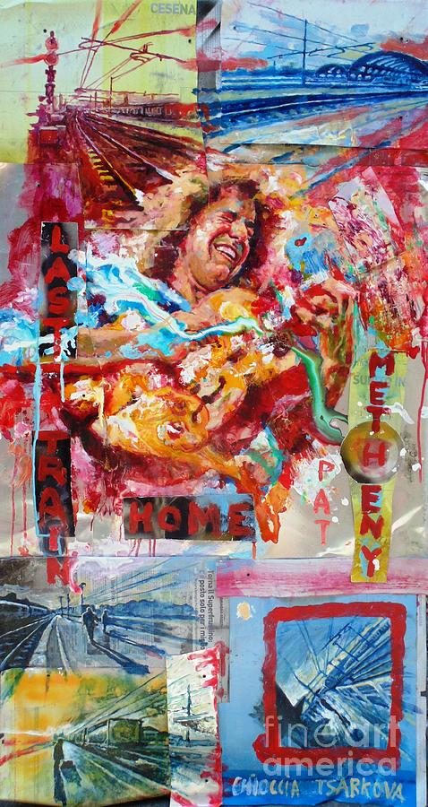 Jazz Painting - Pat Metheny last train home by Massimo Chioccia