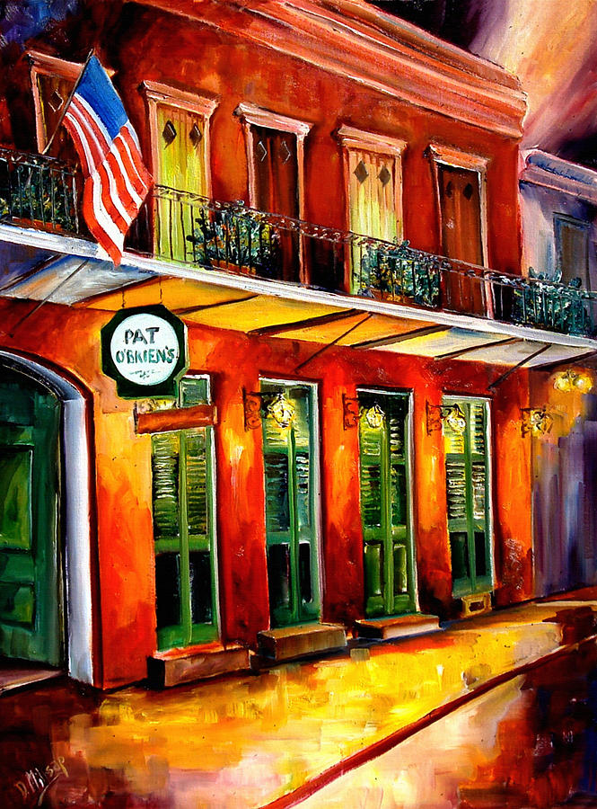 New Orleans Painting - Pat O Briens Bar by Diane Millsap