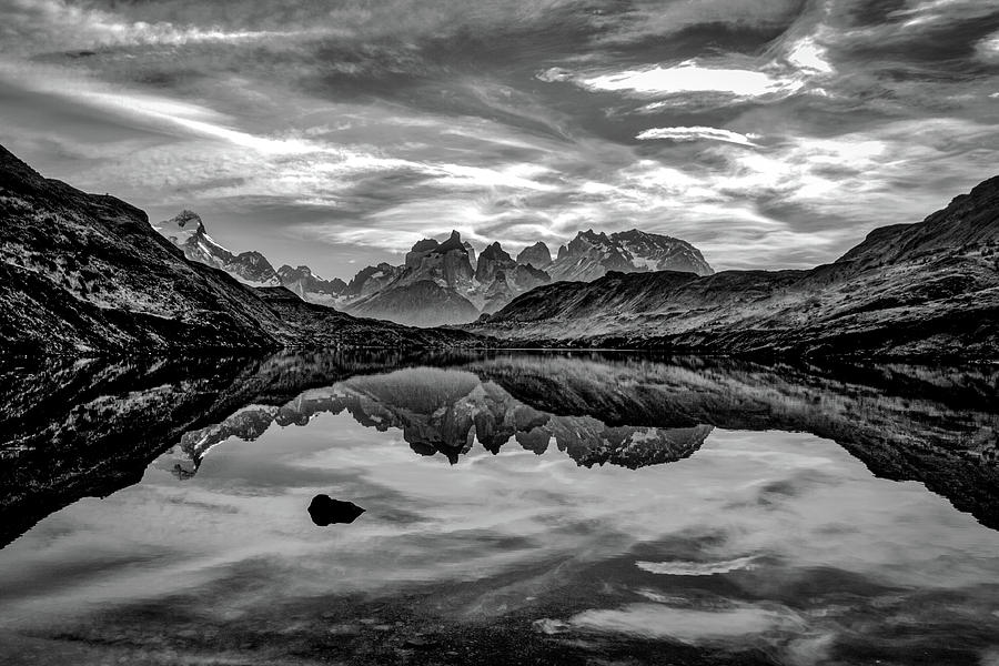 Patagonia Lake Reflection #2 - Chile Photograph by Stuart Litoff