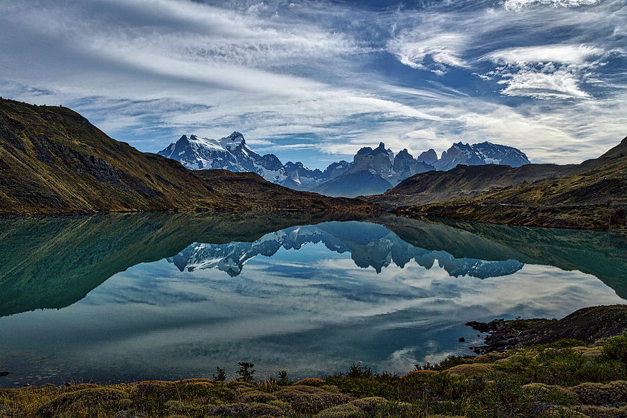 Patagonia Lake Reflection - Chile Photograph by Stuart Litoff