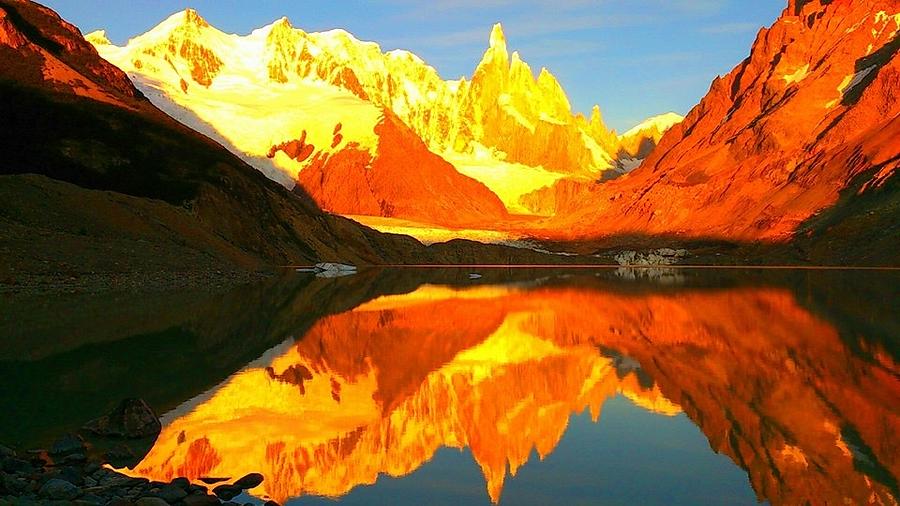 Patagonian reflections Photograph by Natalia Wallwork