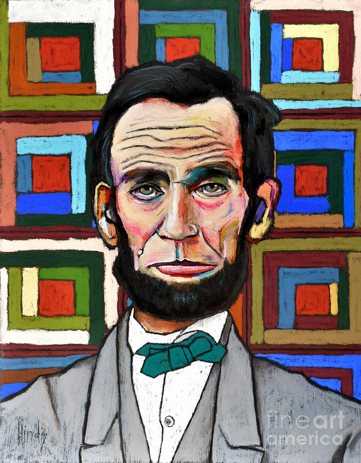 Patchwork Lincoln Painting