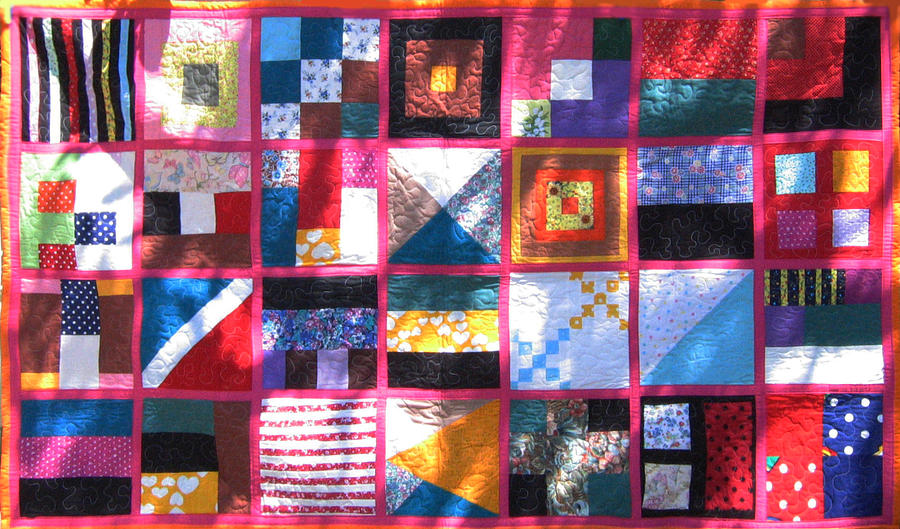 Patchwork Tapestry - Textile - Patchwork Quilt 2 by Eva Sandor