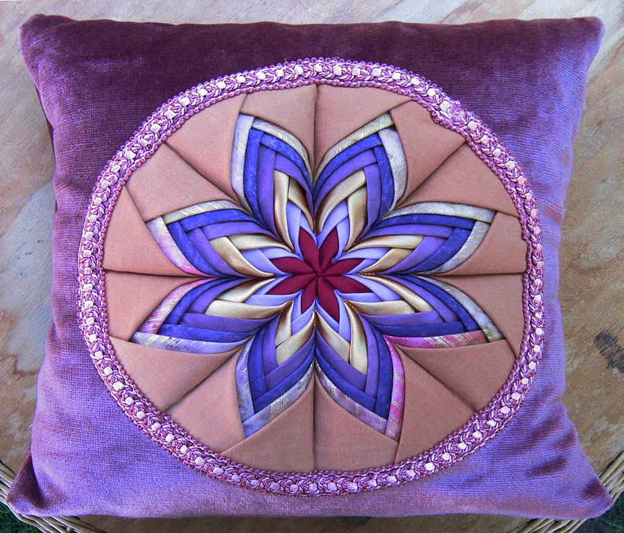Handmade Tapestry - Textile - Patchwork Quilt 41 - Pillowcase by Eva Sandor