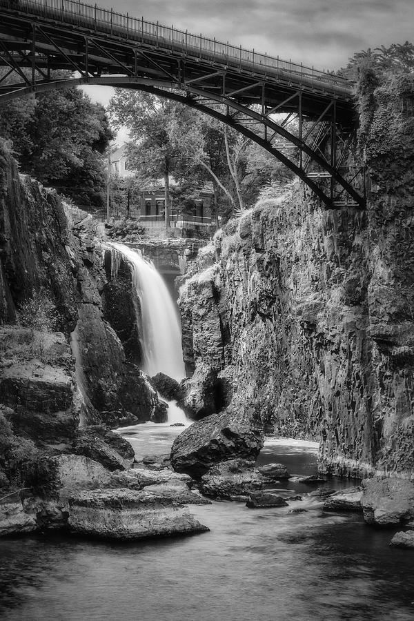 Waterfall Photograph - Paterson Great Falls III BW by Susan Candelario