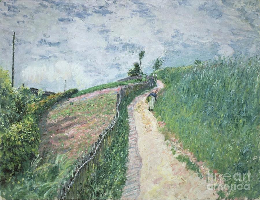 Path Leading to Village Painting by MotionAge Designs