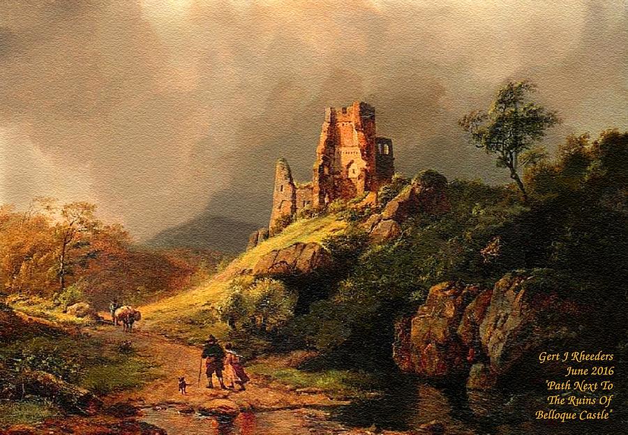 Path Next To The Ruins Of Belloque Castle L A Painting