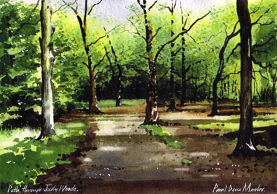 Path Through Judy Woods Painting by Paul Dene Marlor