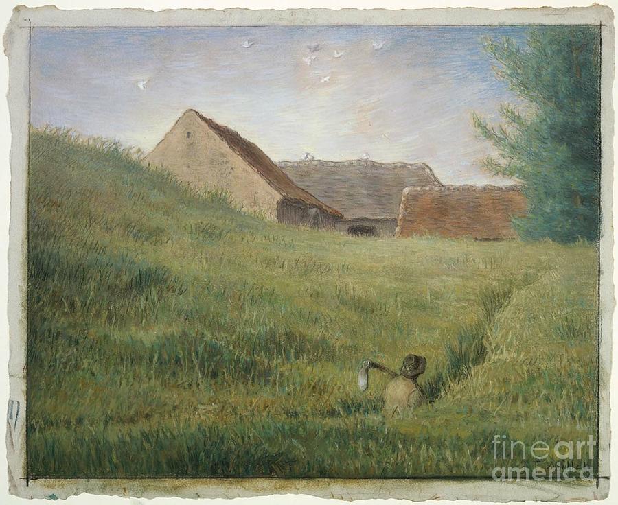 Path through the Wheat Painting by MotionAge Designs