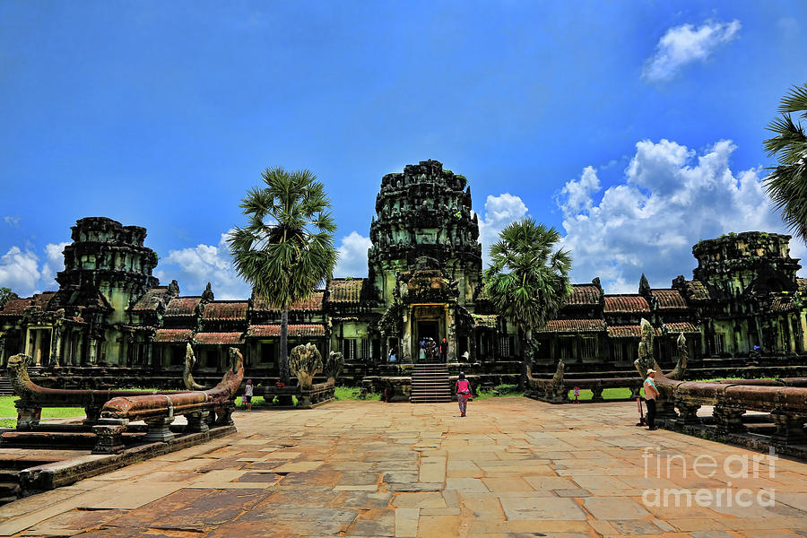 Path to Angkor Wat Cambodia  Photograph by Chuck Kuhn