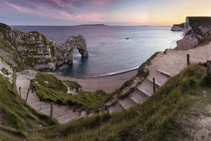 Spring Photograph - Path to Durdle Door by Matthew Train