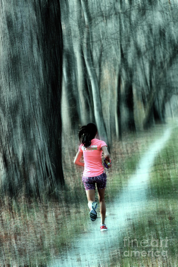 Running Photograph - Path To Glory by Steven Digman Running Photograph - Path To Glory by Steven Digman