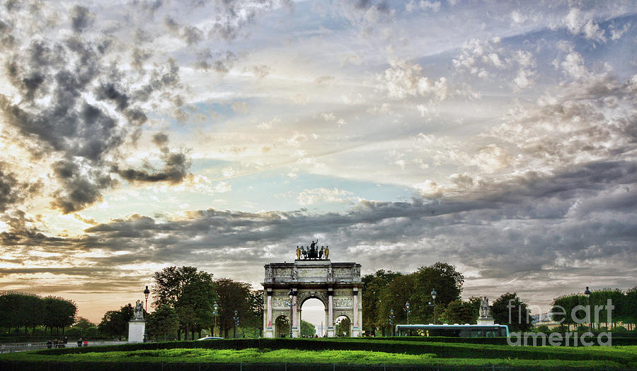 Path to Jardin des Tuileries  Photograph by Chuck Kuhn