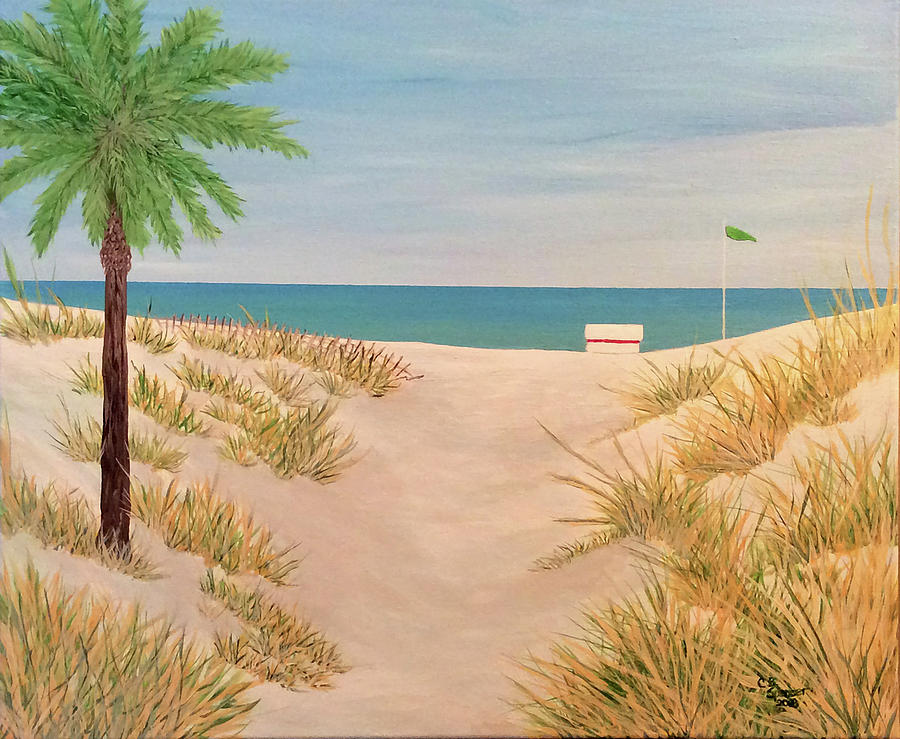 Path to Paradise Painting by Connie Spencer