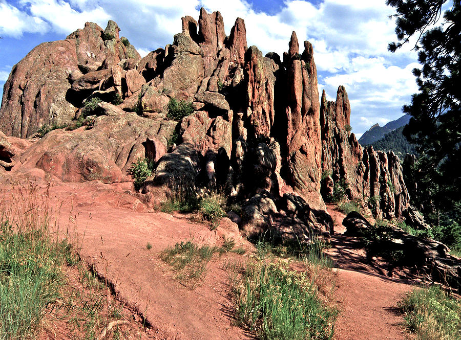 Path to red rocks Photograph by George Tuffy