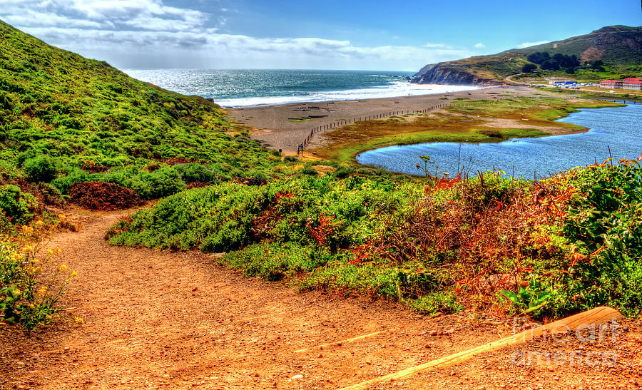 Path To Rodeo Beach Photograph by Paul Gillham