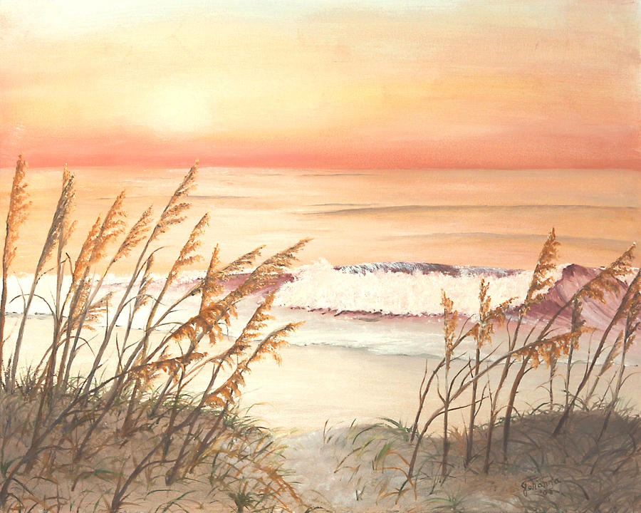 Landscape Painting - Path To Sunlit Waters by Johanna Lerwick