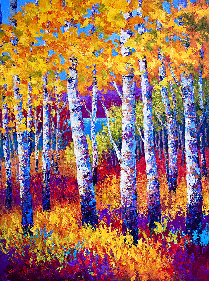 Tree Painting - Path to the Lake by Marion Rose