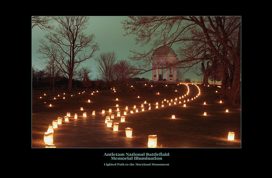 Candle Photograph - Path to the MD Monument 07 by Judi Quelland