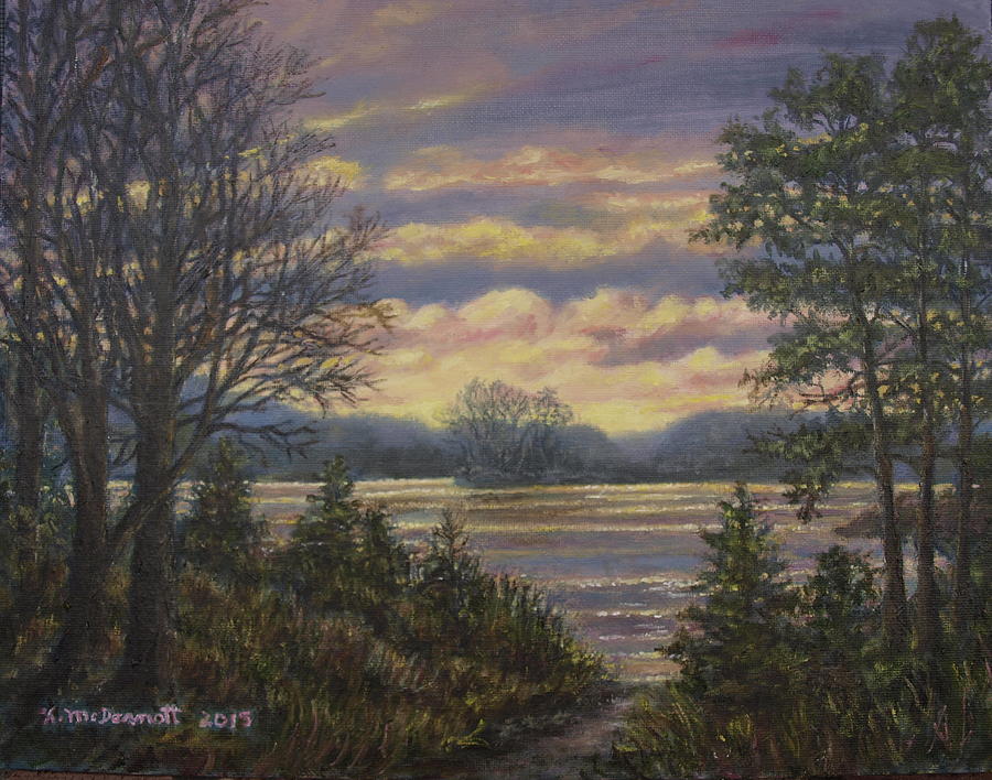 Path to the River Painting by Kathleen McDermott