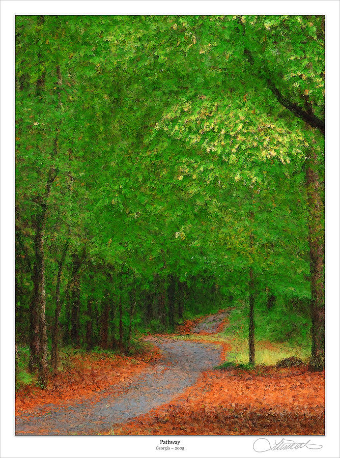 Path Way Painting by Lar Matre