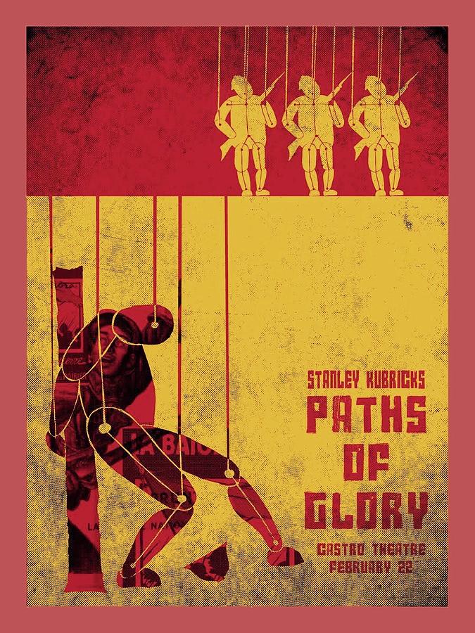 Paths of Glory theatrical poster number four 1957 color added 2016 Photograph by David Lee Guss