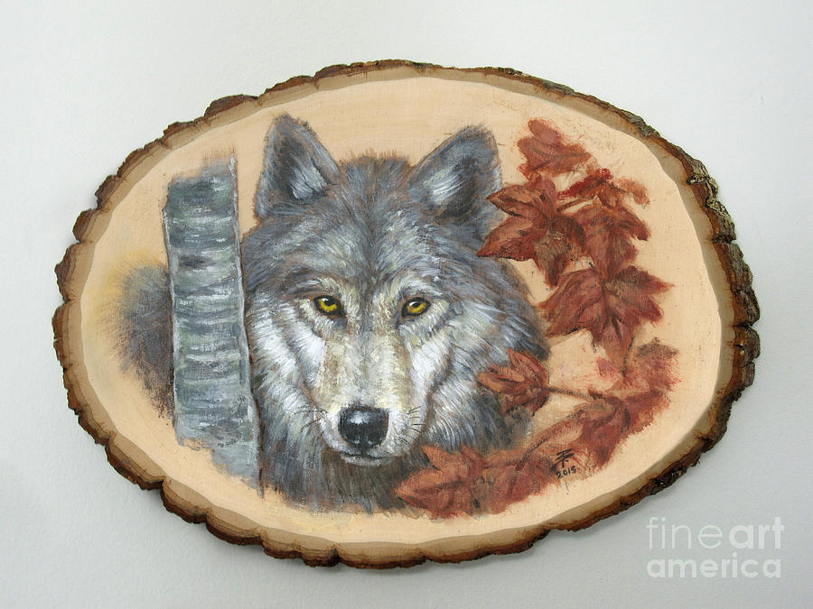 Wolf - Paths to Balance Painting by Brandy Woods