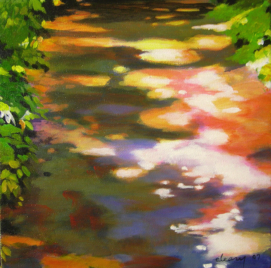 Abstract Painting - Pathway Glitter by Melody Cleary