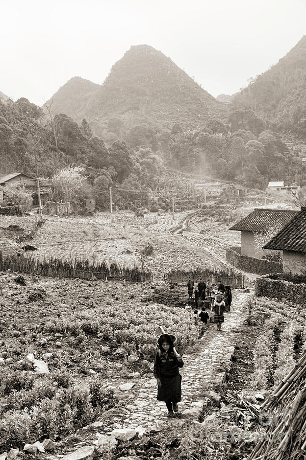 Pathway Home Vietnamese Pho Cao Region Photograph by Chuck Kuhn