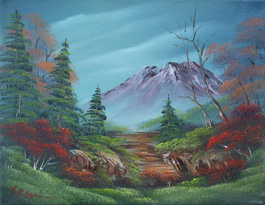 Landscape Painting - Pathway by Sead Pozegic Landscape Painting - Pathway by Sead Pozegic