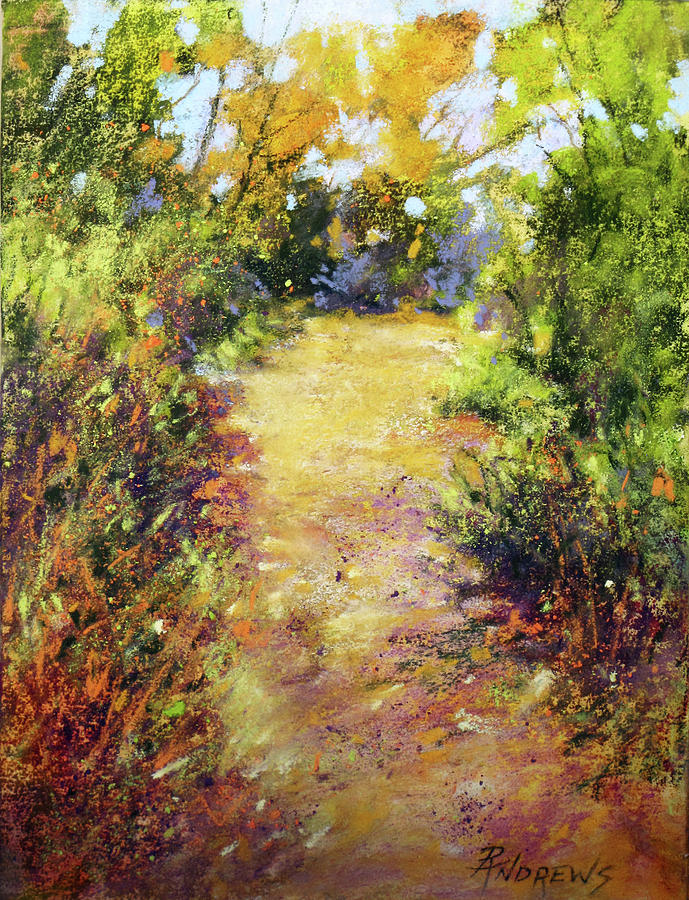 Pathway Textures Painting by Rae Andrews