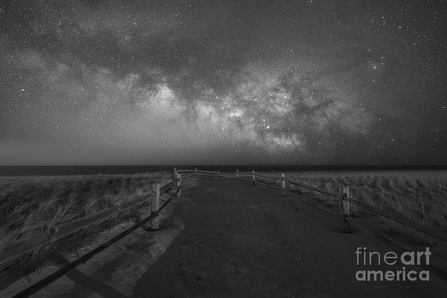 Pathway to the Milky Way BW Photograph by Michael Ver Sprill