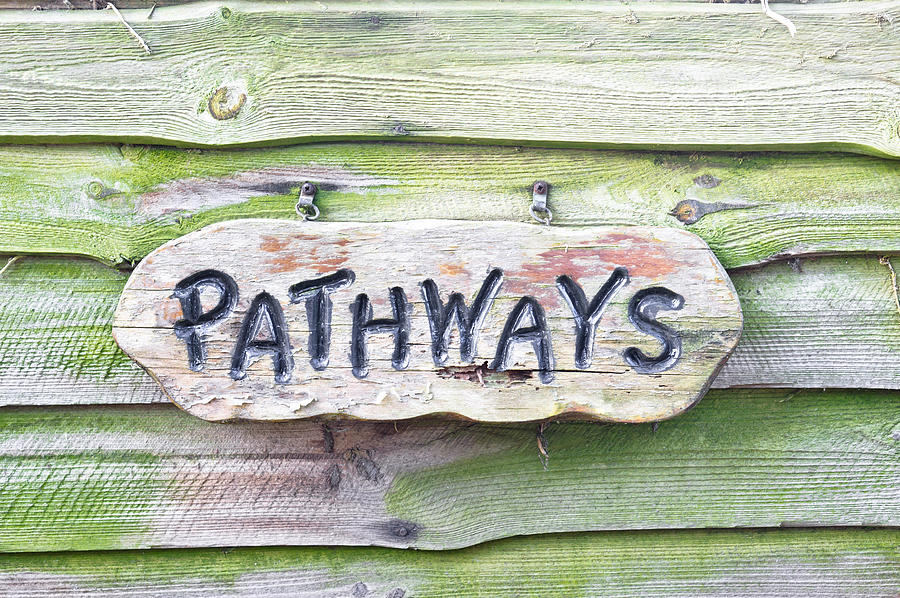 Abstract Photograph - Pathways sign by Tom Gowanlock