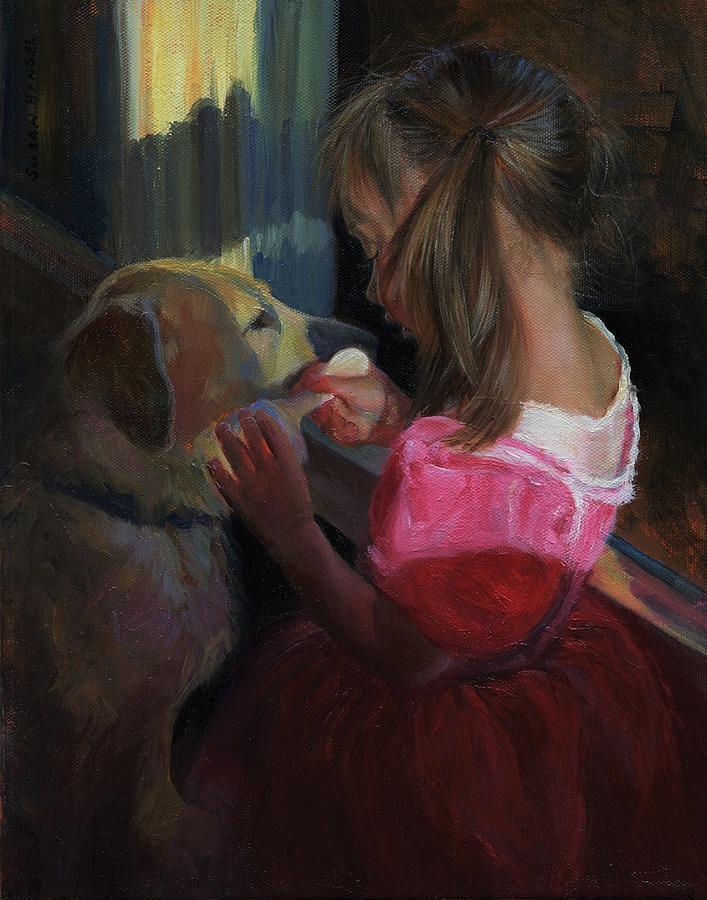 Patient Playmate Painting by Susan Hensel