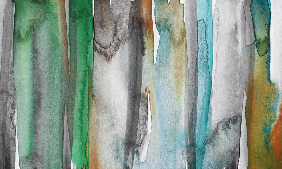 Abstract Painting - Patina- Abstract Art by Linda Woods by Linda Woods