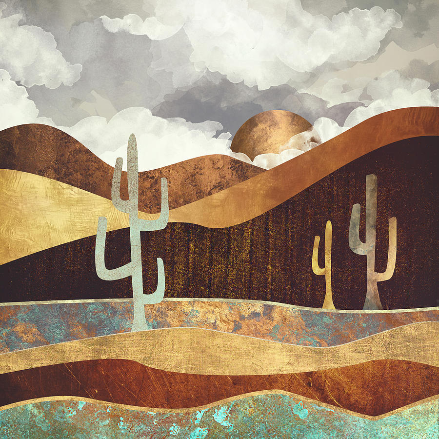Desert Digital Art - Patina Desert by Spacefrog Designs