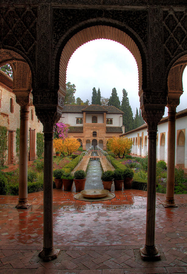 Patio de la Acequia Palace View Photograph by Levin Rodriguez