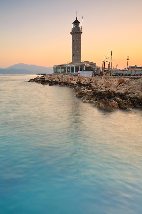 Greek Photograph - patras lighthouse III by Milan Gonda