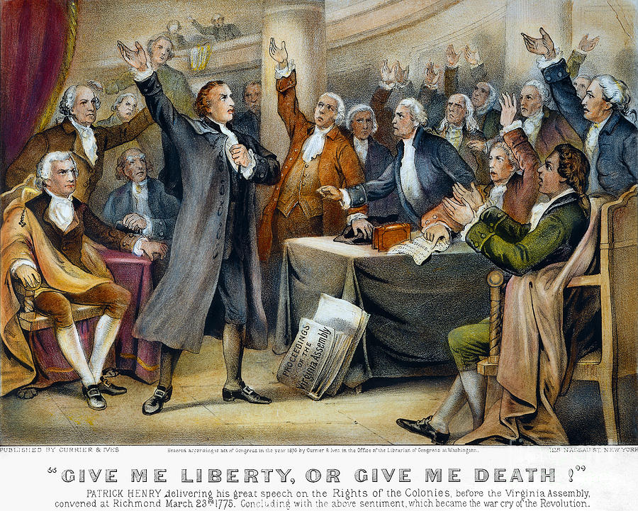 Patrick Henry, 1775 Painting by Granger