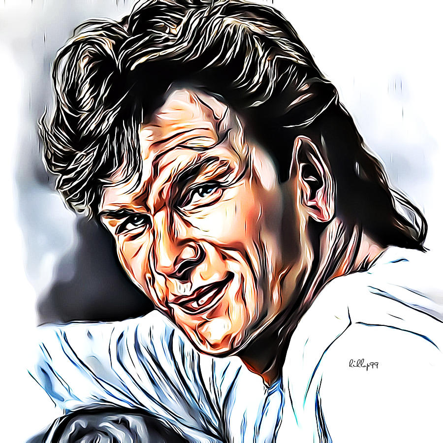 Patrick Swayze Portrait Digital Art By Nenad Vasic Fine Art America 