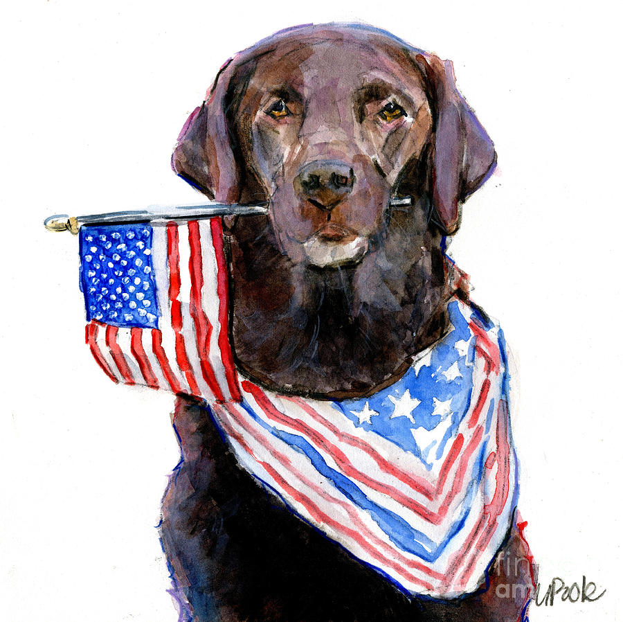 Patriot Painting by Molly Poole