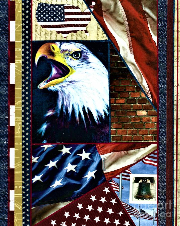 Patriotic  Painting by Allison Constantino
