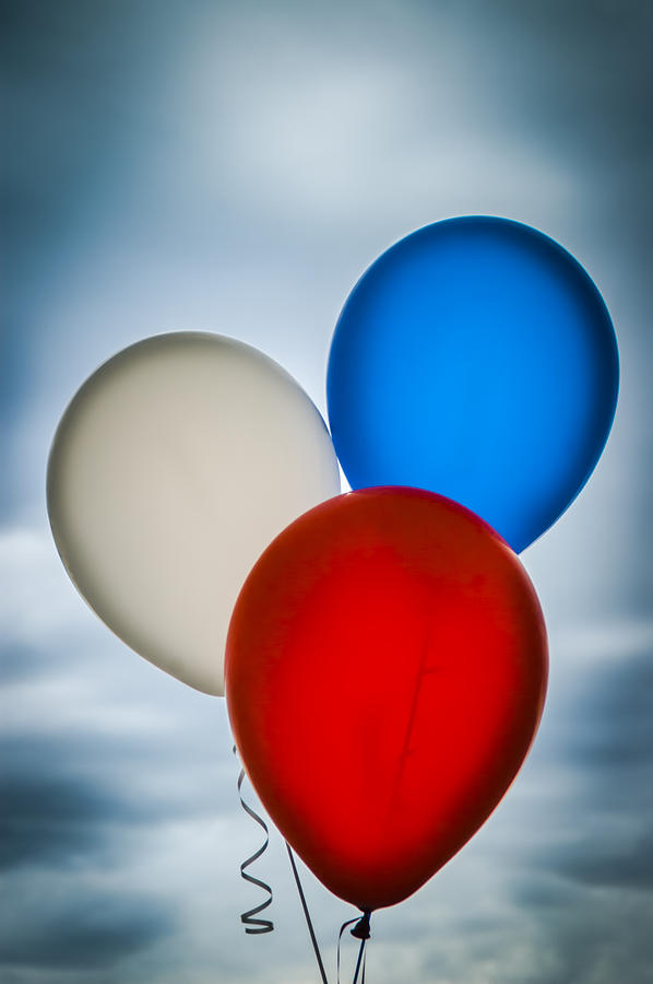Patriotic Balloons Photograph by Carolyn Marshall
