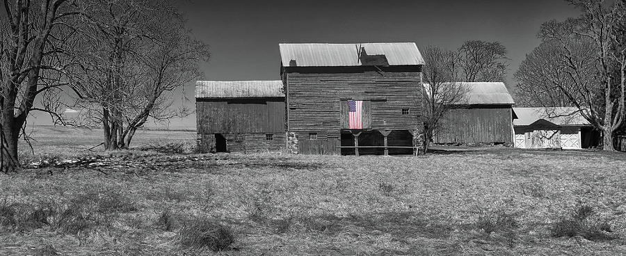 Patriotic Barn Photograph by Dave Mills