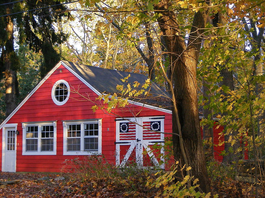 Patriotic Barn Photograph by Margie Avellino