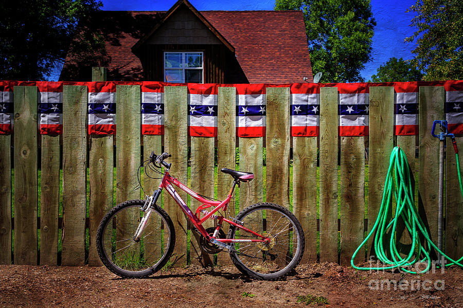 Patriotic Bicycle Photograph by Craig J Satterlee